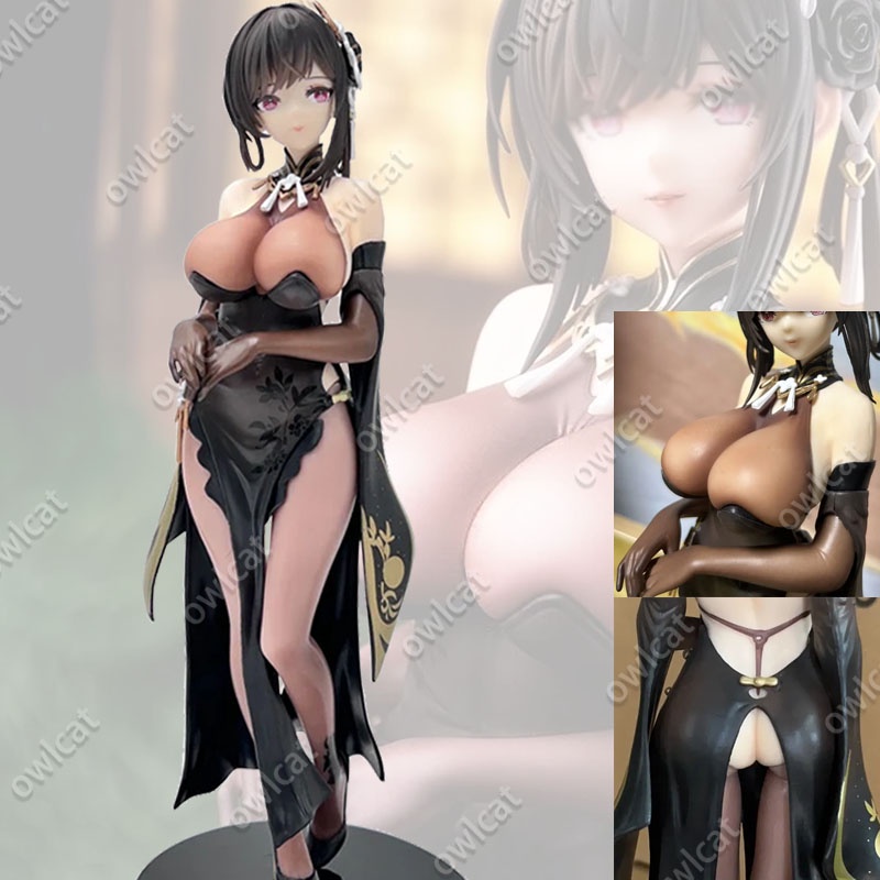 Mô Hình Nhân Vật Azur Lane Chen Hai  28cm Chi-pao Big Size 1/6 No.534 Cheongsam Dragon Empery Light Aircraft Carrier Elite Rare Packed in Box Model