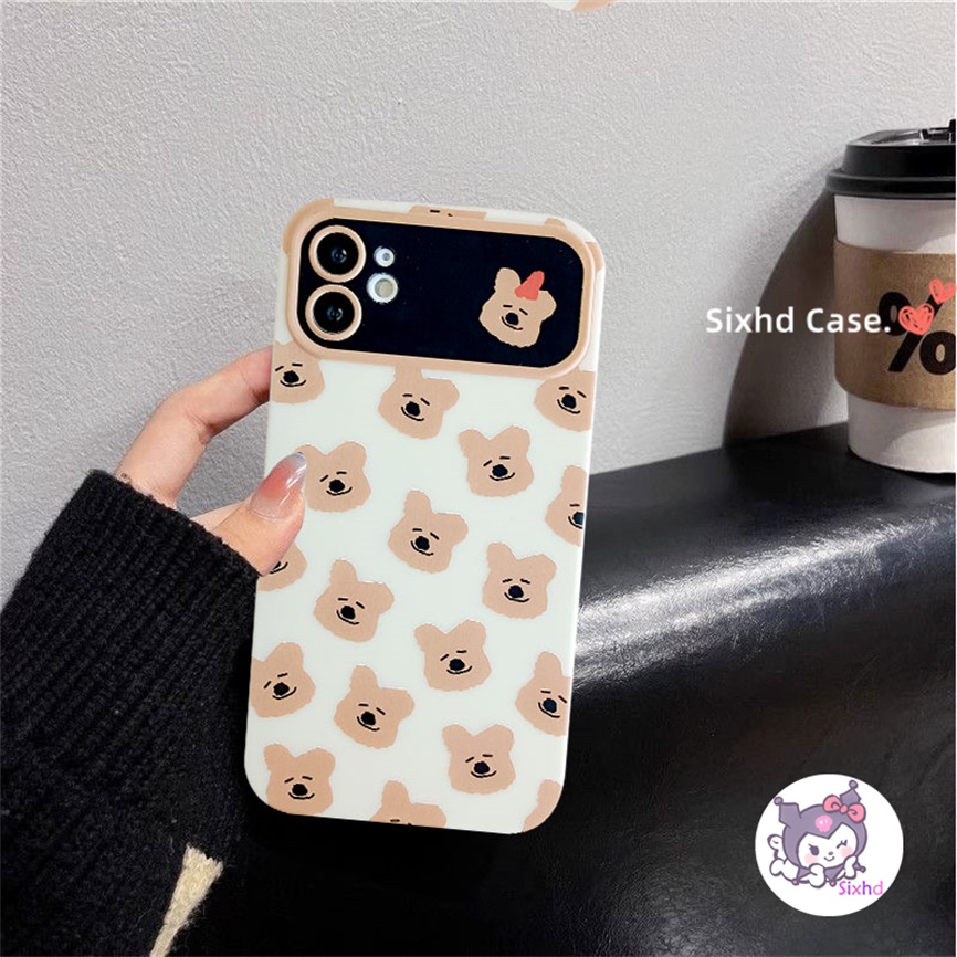 Ốp Lưng Vivo Y17 Y16 Y15 Y17s Y11 Y02 Y02s Y20 Y16 Y27 Y20i Y20s Y12S Y12A Y21s Y15A Y15S Y33s Y22 Y36 Y35 Y20G Y30G Y1S Sixhd Ốp Điện Thoại silicon Mềm Họa Tiết Đầu Gấu Cho