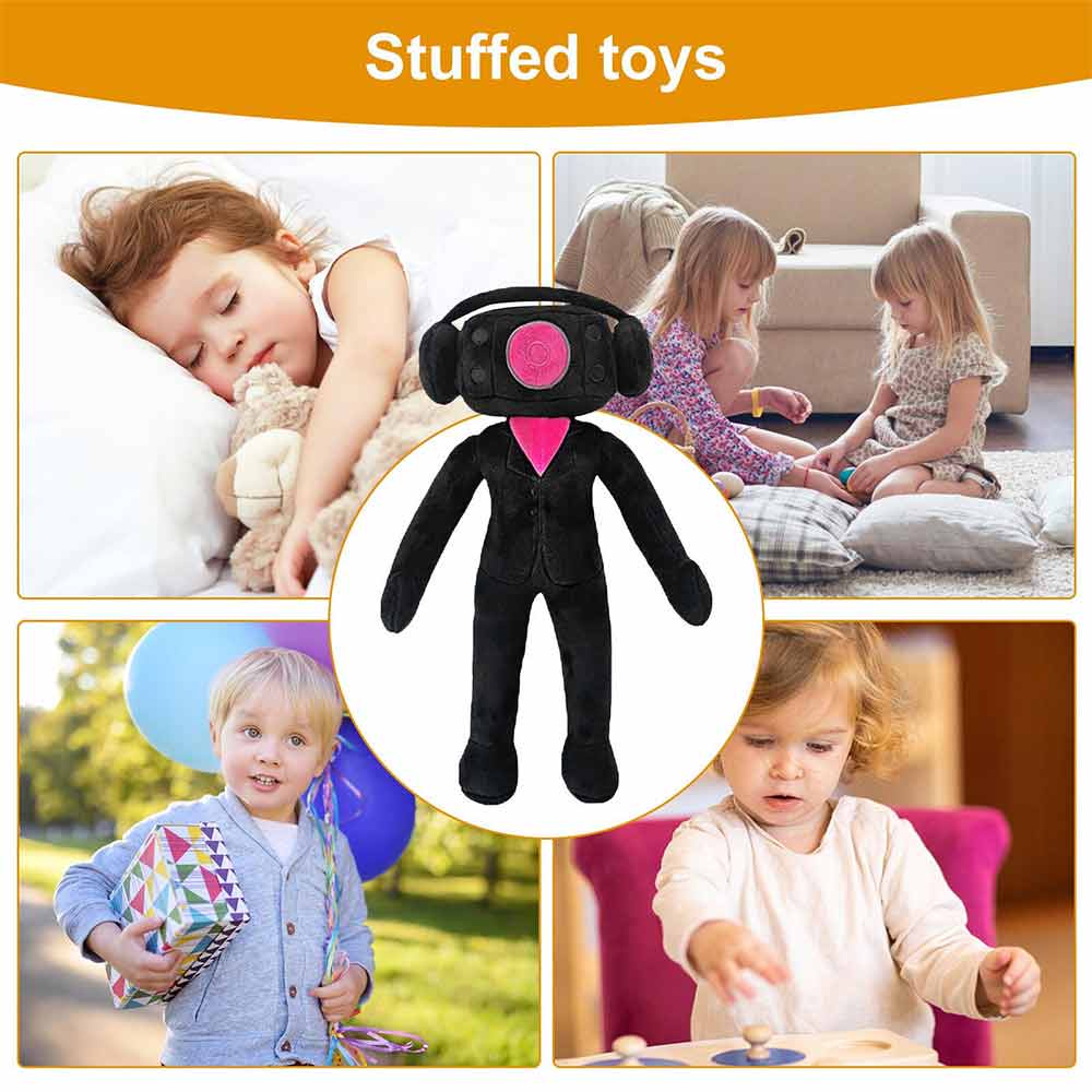Skibidi Toilet Plush Toiletman Doll Happy face/ audiowoman Stuffed Toy