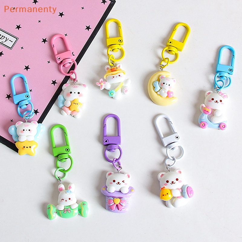 Móc Khóa mini Hình Thỏ / Gấu Dễ Thương Trang Trí Túi Xách / Móc Khóa Cho Nữ