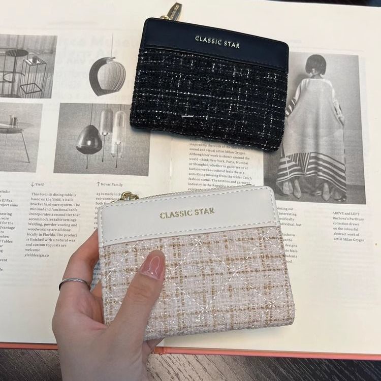 Ví Nữ Dáng Ngắn Có Khóa Kéo Thời Trang Cao Cấp