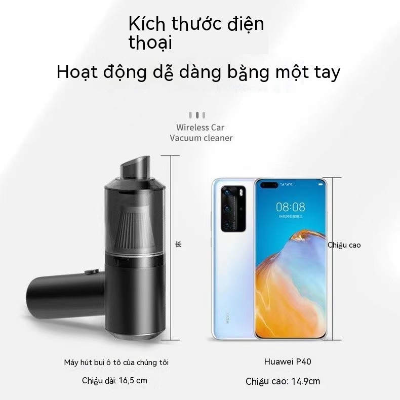 Máy Hút Bụi Màu Sắc Có Sẵn Hút Cao Cầm Tay Mini Không Dây Máy Hút Bụi Ô Tô Giao Hàng Nhanh Tận Nơi
