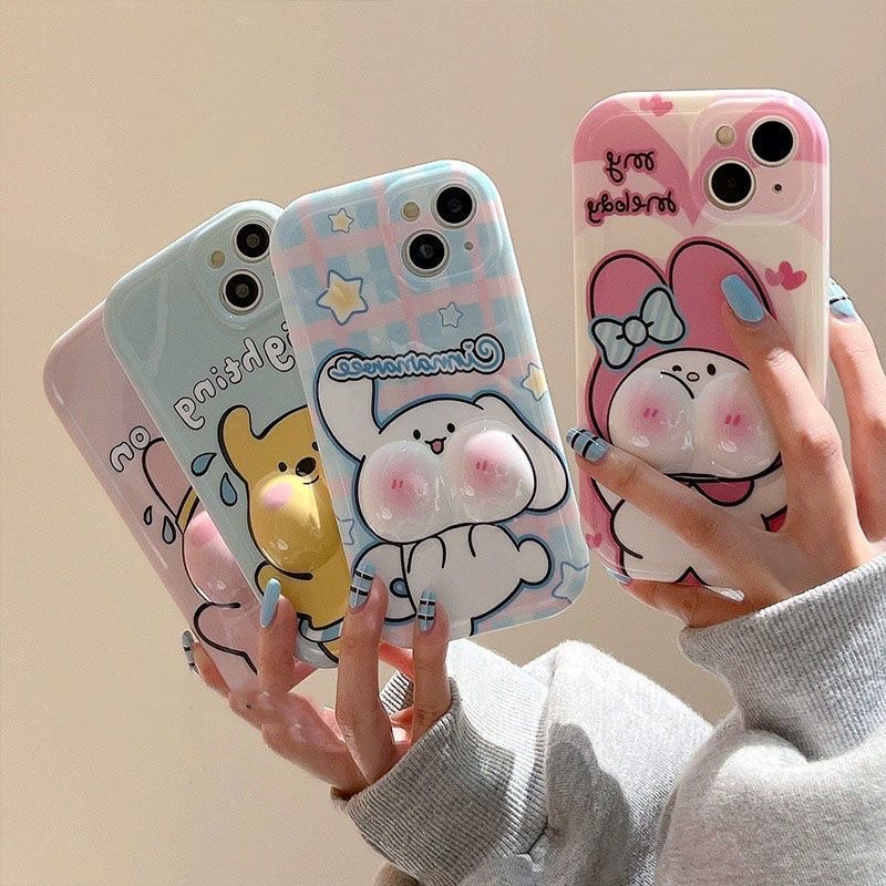 Ốp Điện Thoại Họa Tiết Hoạt Hình melody / Chó cinnamon Cho iphone 7 7 plus 8 8 plus xs xr 11 12 13 14 15 pro plus promax