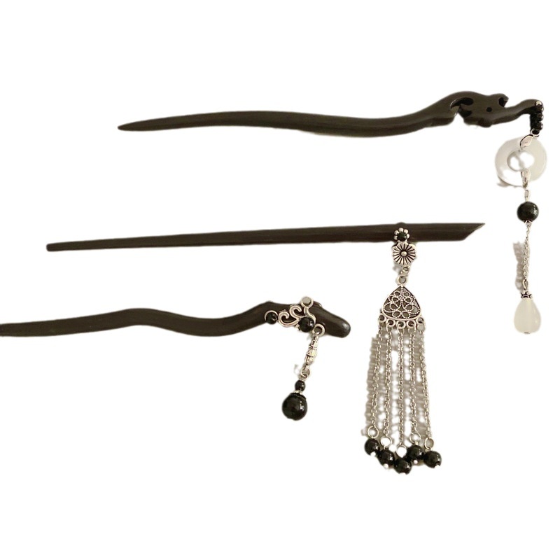 Trâm Cài Tóc Đính Hoa Tua Rua Phong Cách Trung Hoa Cổ Điển Cho Nữ