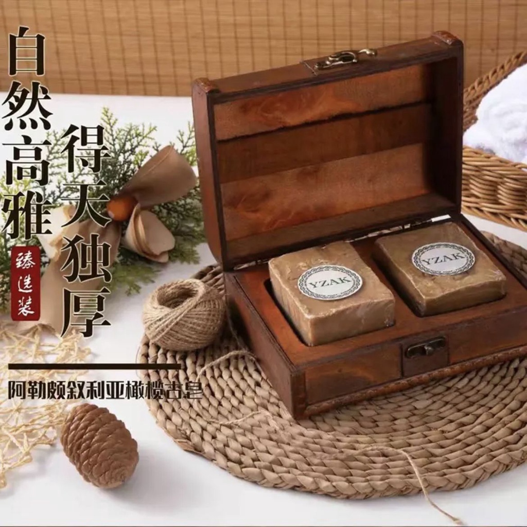 Xà phòng cổ Syria Nhập khẩu 10 năm 8 năm Xà phòng cổ xưa Handmade Dầu ô liu Xà phòng dầu nguyệt quế 