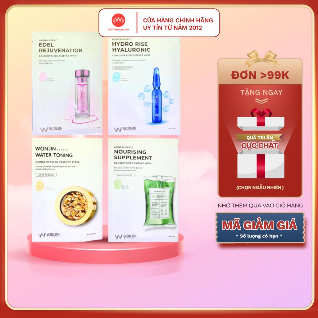 Mặt nạ Wonjin dưỡng da mask DR.WONJIN vàng - xanh lá - xanh dương - đỏ 1 miếng nhập khẩu chính hãng daothinhuquynh