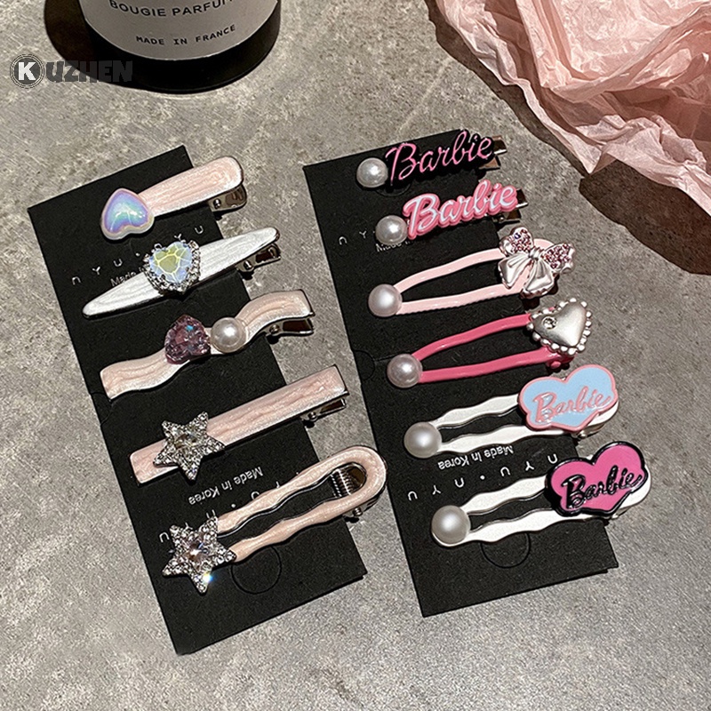 Kuzhen Kẹp Tóc Công Chúa Hình Búp Bê barbie Ngọt Ngào Cá Tính Thời Trang Cho Nữ