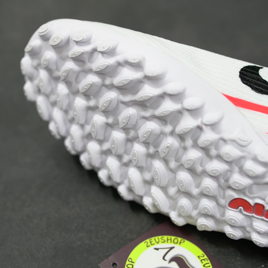 Giày bóng đá Air Zoom Mer Vapor 15 Pro Trắng Cam, giày đá banh cỏ nhân tạo nam đã khâu đế - 2EVSHOP