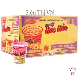 Thùng 24 ly mì ăn liền hảo hảo tôm chua cay 67g