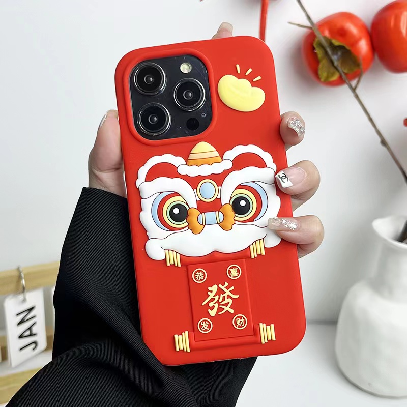Ốp Điện Thoại Hình Sư Tử 3d Cho iphone 15 14 13 12 11 pro max 15pro 14pro 13pro