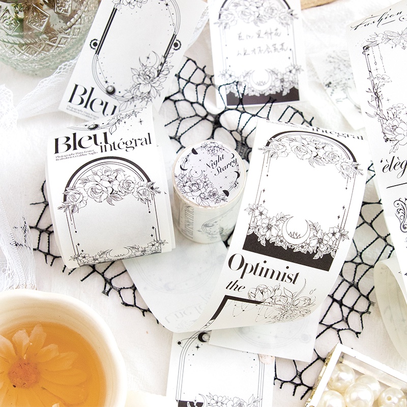 Bộ Băng Keo washi 60mm * 2M  Sổ Lưu Niệm Phong Cách ins