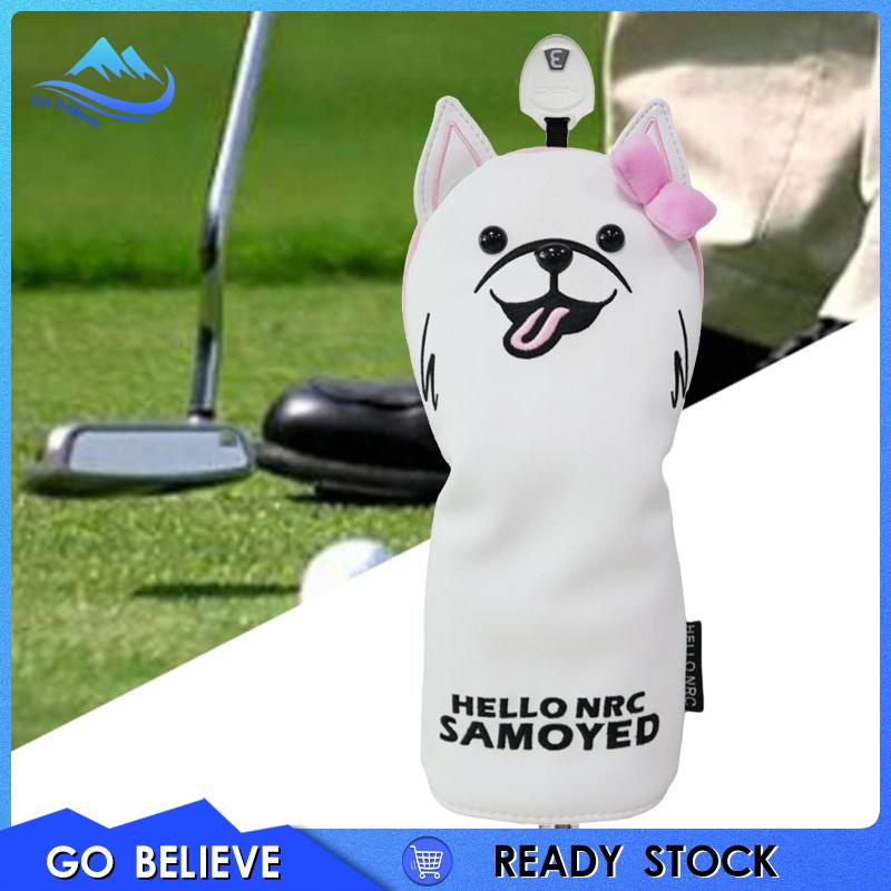 Vỏ Bọc Đầu Gậy Đánh golf Bằng Da pu Lót Lông Cừu Cổ Dài Chống Mòn