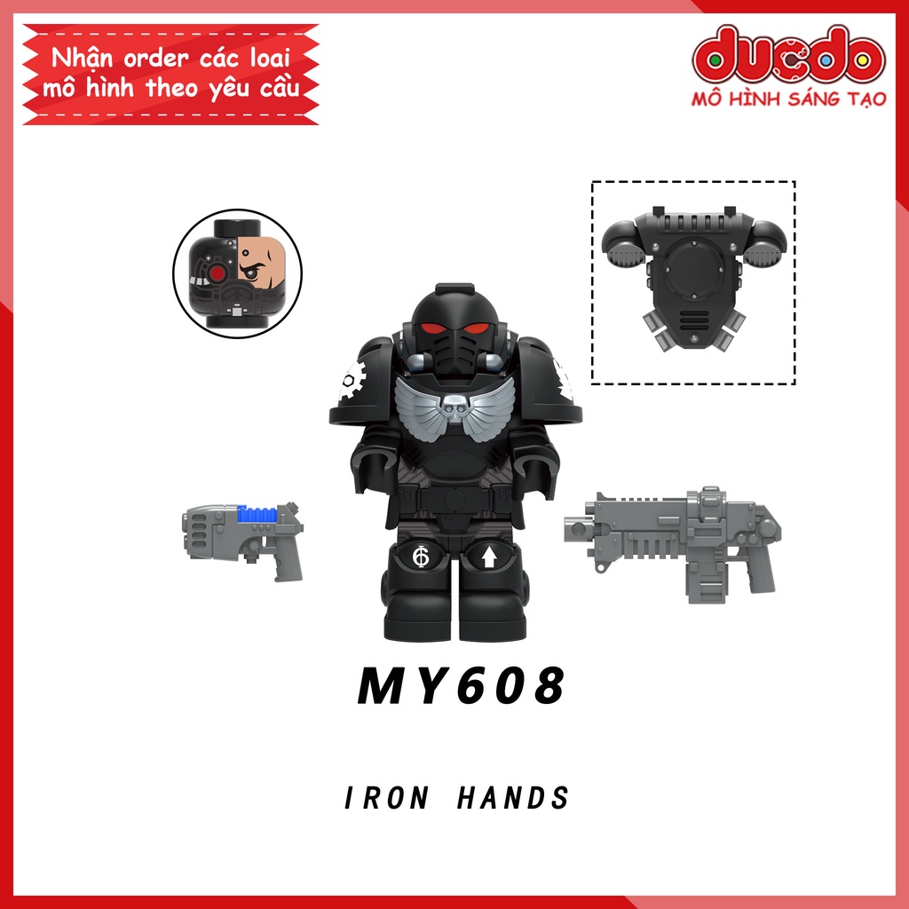 Minifigures Warhammer 40k Chiến Binh Bán Thần Adeptus Astartes Space Marines - Đồ Chơi Lắp Ráp Mini MY606 - 610