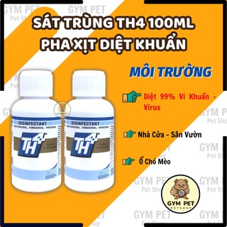 Th4 dung dịch sát khuẩn chuồng trại diệt 99% các loại vi khuẩn viruss gây bệnh 100ml