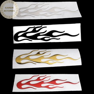 Kamembbn 3D Ngọn Lửa Lửa Phản Quang Miếng Dán Xe Máy Vinyl Decal Dán Trang Trí Xe VN