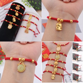 Vòng Đeo Tay Truyền Thống Trung Hoa Bằng Lụa Bện Màu Vàng Kim Làm Quà Sinh Nhật
