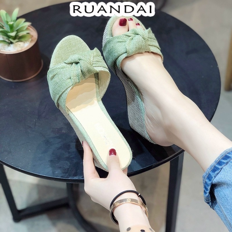 MY  dép nữ Dép xăng đan đế xuồng cao gót sandal nữ 2023 thời trang  Unique Chất lượng cao fashion ins X0101479 37Z230910