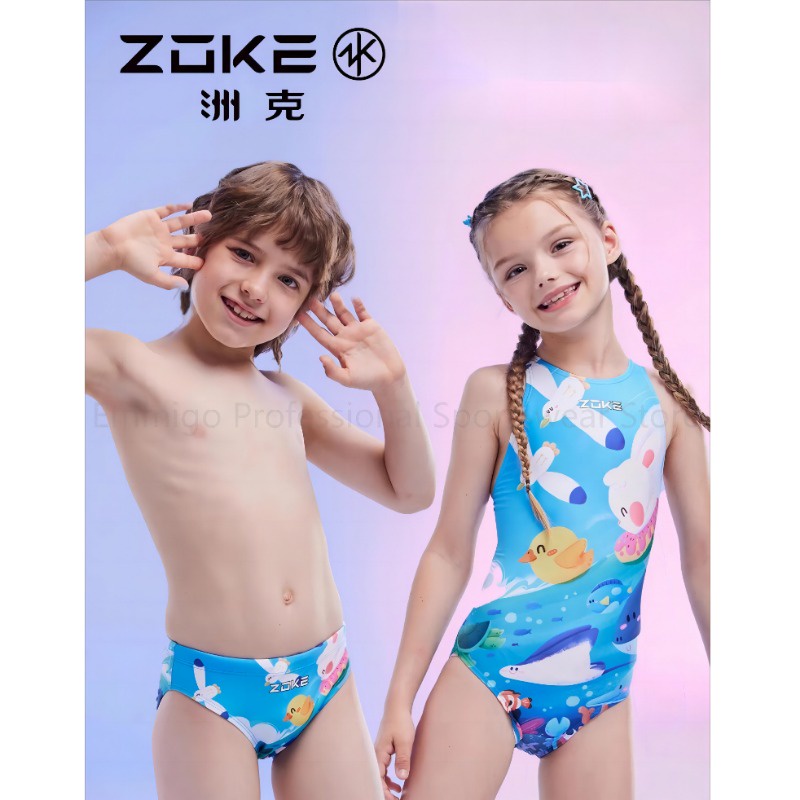 Zoke Bé Gái Bé Trai Thi Đấu Đồ Bơi Trẻ Em Huấn Luyện Thể Thao Đồ Bơi Trẻ Em Cho Bé Gái 1 Cái Có Quần