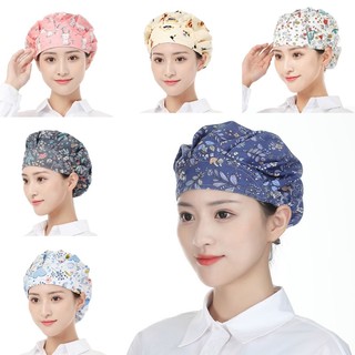 Mũ đầu bếp hợp thời trang biển Họa tiết hoa để nấu nướng cho nam nữ Mũ nấu ăn
