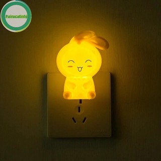 Đèn ngủ bóng led hình thỏ hoạt hình đáng yêu dành cho trẻ