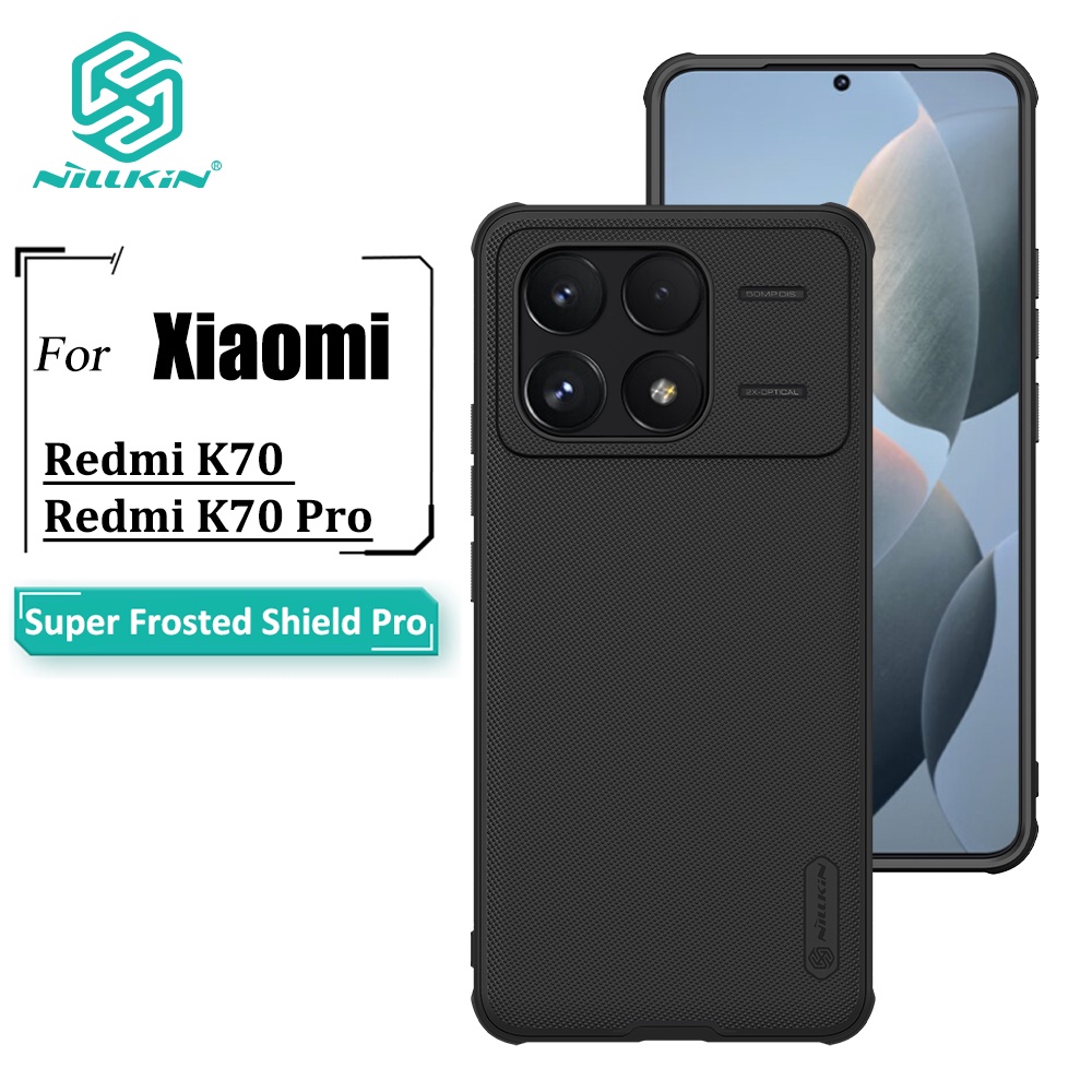 Ốp điện thoại NILLKIN bằng TPU + PC siêu mỏng mặt nhám chống sốc/ chống vân tay cho Redmi K70 / K70 Pro