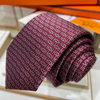 Cà vạt lụa Hermes mới Cà vạt công sở trang trọng dành cho nam có hộp