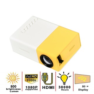 Máy ChiếU Mini YG300 Hỗ Trợ 1080P