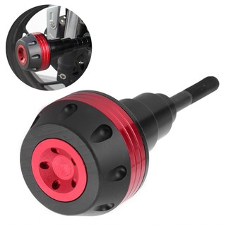 Ssrroo Bộ bảo vệ giảm xe máy Khung thực tế slider slider va chạm 6.49in hợp kim nhôm cho sửa đổi lỗ lắp 10 mm (C (vàng))