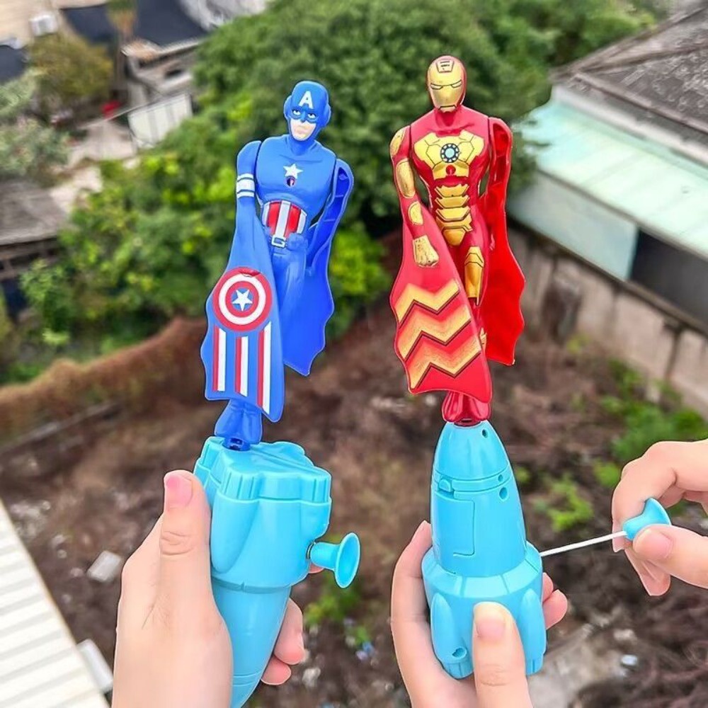 Marvel Đồ Chơi Con Quay Hình spiderman / captain america / Phi Hành Gia Cho Bé Trai