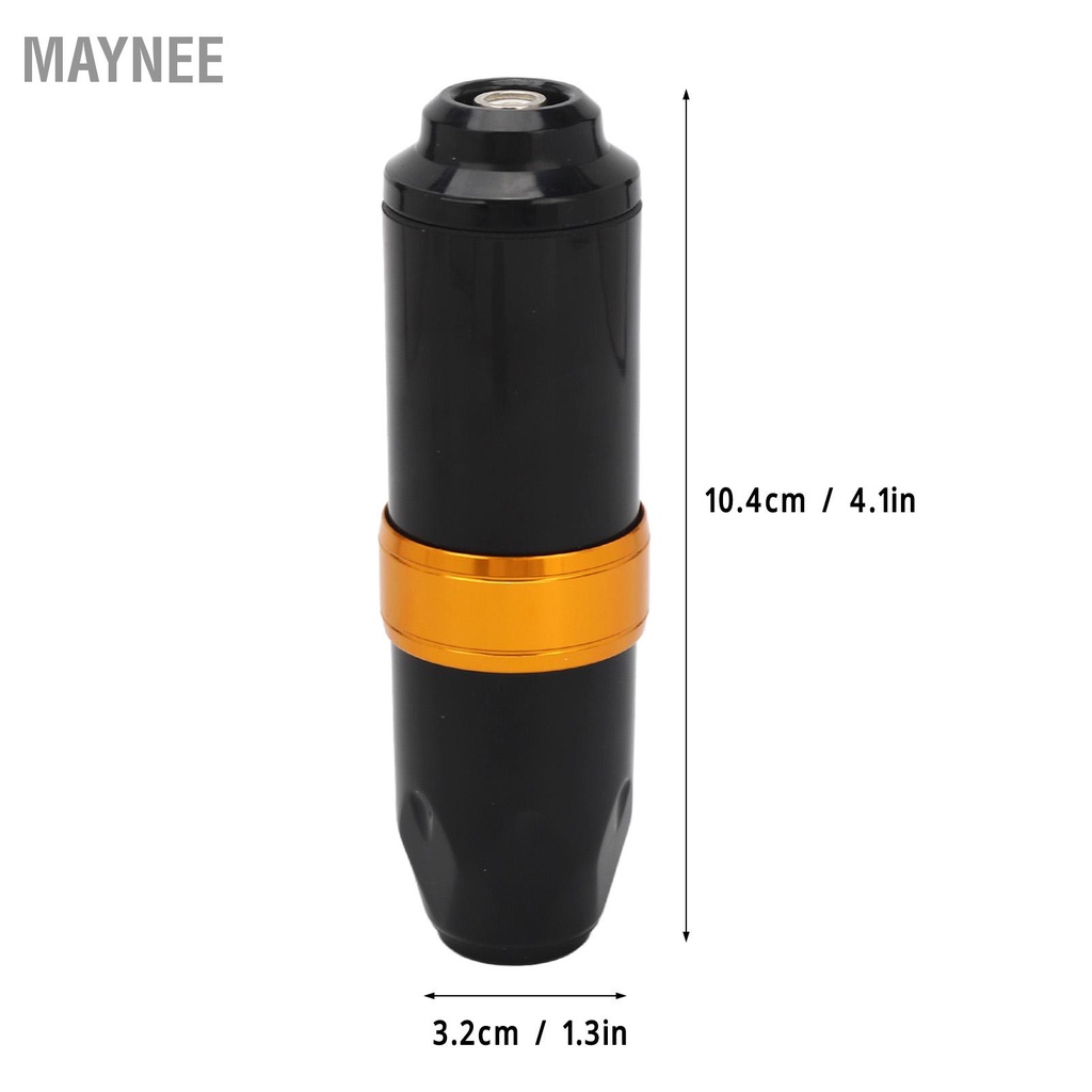 Maynee Hộp kim Máy xăm quay Giao diện RCA Hành trình có thể điều chỉnh Máy xăm 5‑9V