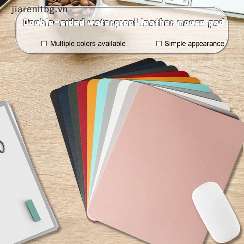 Tấm Lót Chuột Da pu Hai Mặt Chống Trượt Chống Thấm Nước Dành Cho Bàn Phím Máy Tính pc vn
