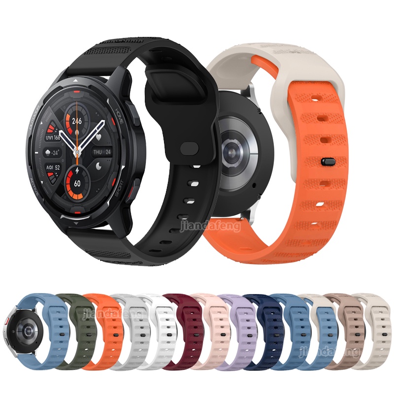 Silicone Dây Đeo Thay Thế Chất Liệu Silicon Màu Trơn Cho xiaomi mi watch s1 active pro