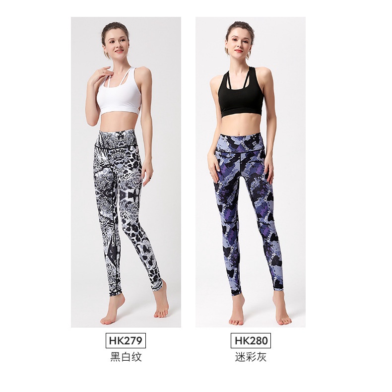 Quần Tập yoga Lưng Cao Co Giãn Thấm Hút Mồ Hôi Nhanh Khô Phong Cách Âu Mỹ Mới Dành Cho Nữ