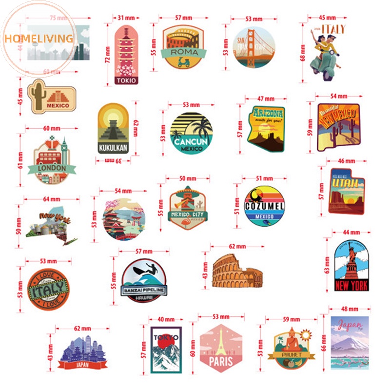 Bộ 50 Miếng Dán Chống Thấm Nước Họa Tiết Hoạt Hình graffiti Độc Đáo