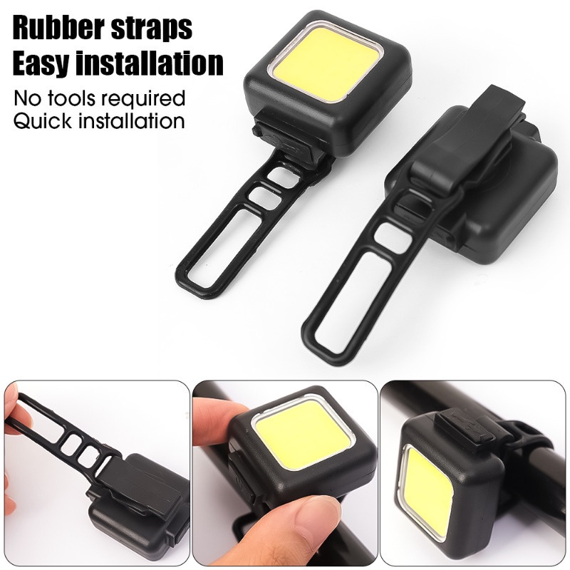 Đèn led mini Gắn Phía Trước / Sau Xe Đạp Kèm Sạc type-c Chống Thấm Nước Chất Lượng Cao