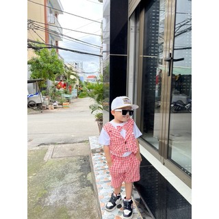 [size 13kg-18kg ] Set bộ gile công tử bé trai