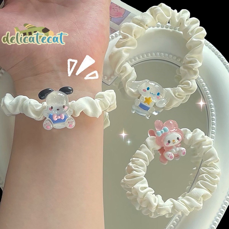 Dây Cột Tóc Scrunchies Hình Hoạt Hình Dễ Thương Cho Nữ