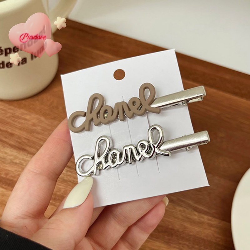 Kẹp Tóc Kim Loại Hình Chữ Đáng Yêu Cho Nữ Mới