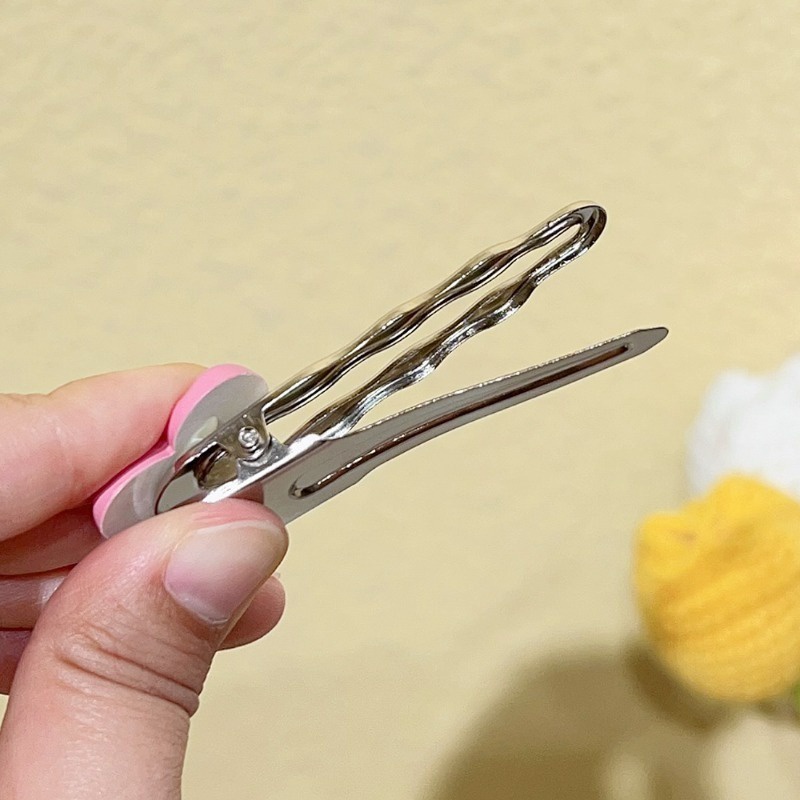 Kẹp Tóc Mái Lượn Sóng Đính Đá Hình Trái Tim Dễ Thương Cho Nữ