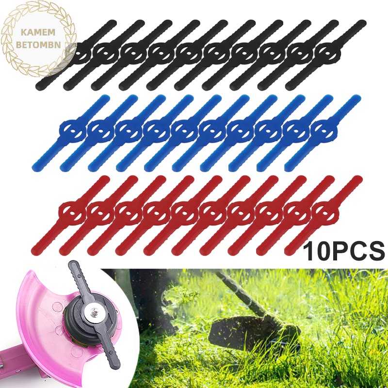 Kamembbn Set 10 Lưỡi Cắt Nhựa Cho Máy Cắt Cỏ