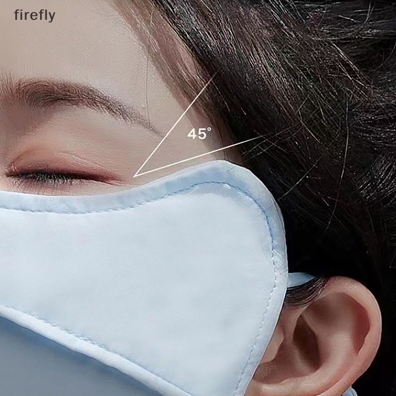 Khẩu Trang Chống Nắng Bằng Lụa Lạnh Có Thể Điều Chỉnh Thoáng Khí Dành Cho Nam Nữ