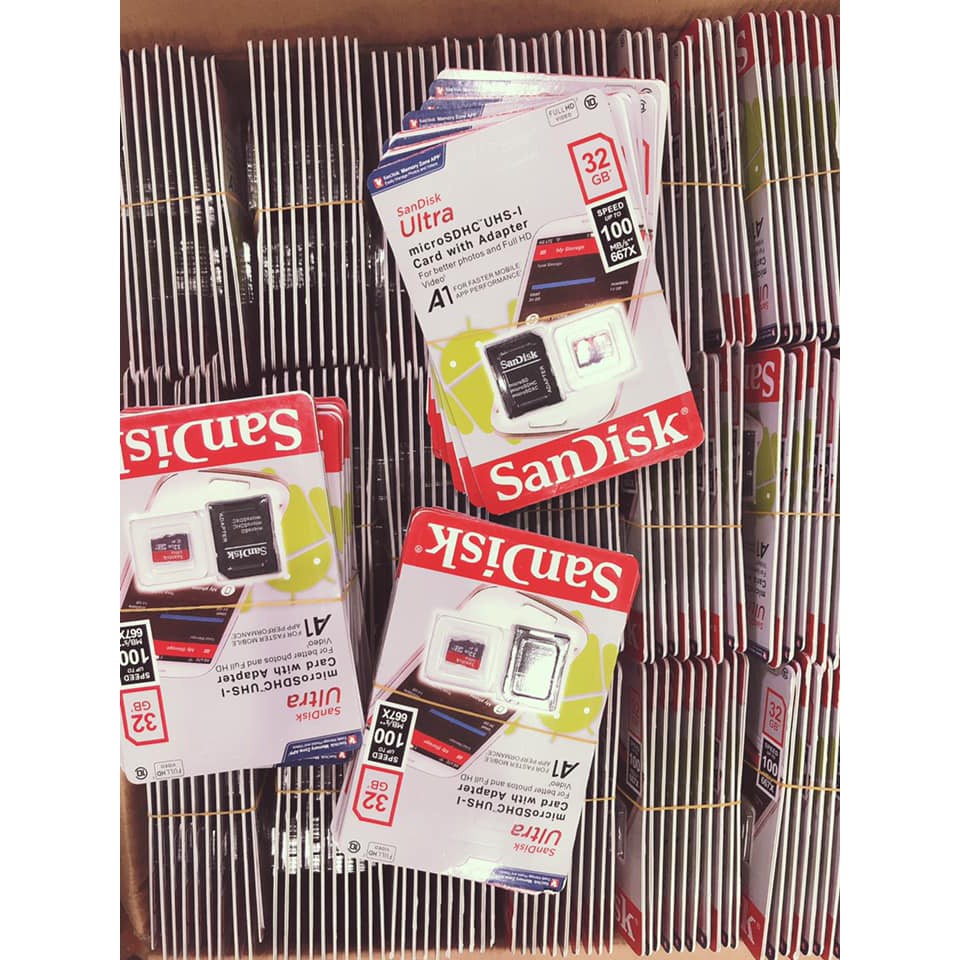 Thẻ Nhớ MicroSDHC SanDisk Ultra 32GB | 64GB | 128GB - Bảo hành 5 năm !