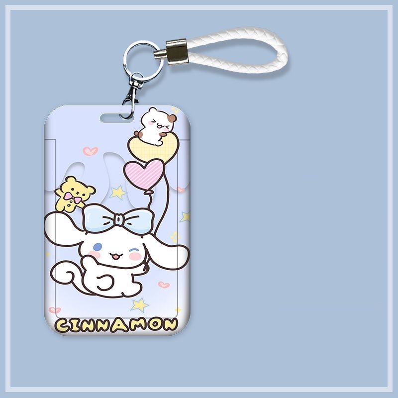 Sanrio Bộ Ốp Điện Thoại Hoạt Hình melody kuromi id Có Dây Buộc Và Thẻ Tên