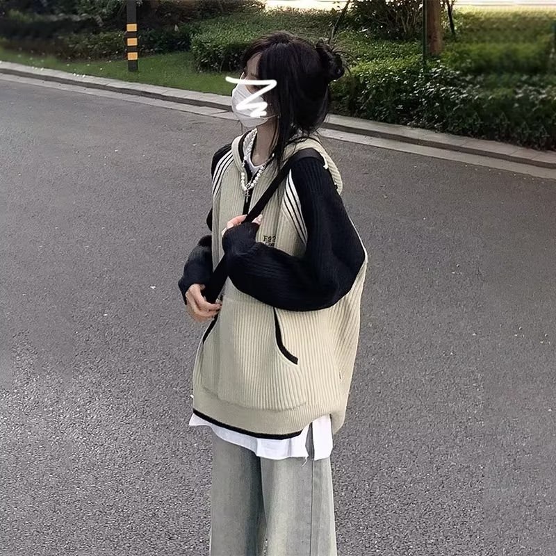 Màu Sắc Áo sweater Dáng Rộng Phong Cách Thời Trang retro Thu Đông Dành Cho Nữ