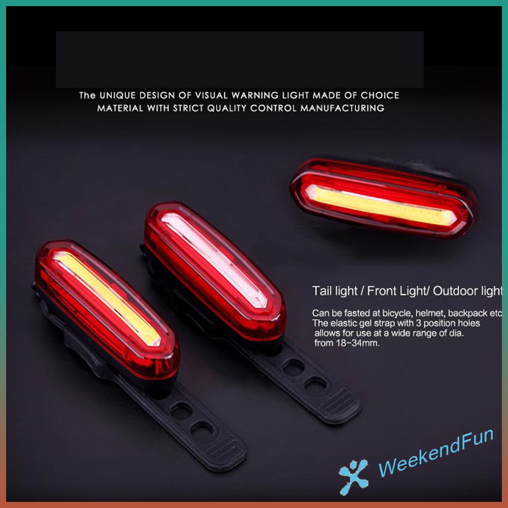 Chúng ta sẽ làm thế.★ Đèn led cob Gắn Phía Trước Và Sau Xe Đạp Sạc usb