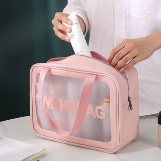 Ba mảnh túi đựng mỹ phẩm trong suốt sức chứa lớn có thể giặt được