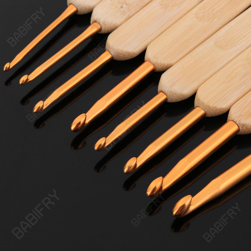 Set 8 Kim Đan Len Tay Cầm Bằng Tre Chất Lượng Cao
