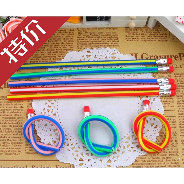 Bút Chì Mềm Không Vỡ In Hình Biến Hình Sáng Tạo Cho Học Sinh Tiểu Học