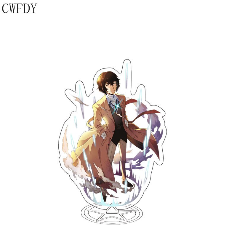 Mô hình Standee Anime Bungou Stray Dogs Acrylic Stand Cartoon Figure Osamu Dazai Kunikida Doppo Stray Dogs Keychain