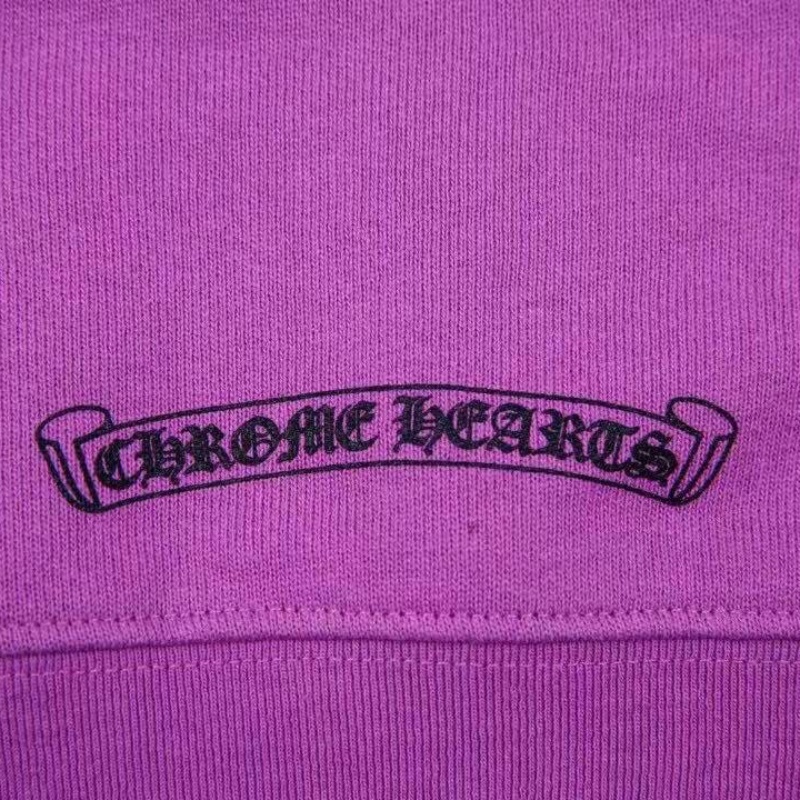 Chr Áo Hoodie Dáng Rộng In Hình Nhện / Trái Tim graffiti Màu Tím Thương Hiệu ch Thời Trang Đường Phố Cao Cấp web Phong Cách unisex